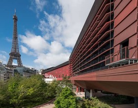La torre Eiffel desde el Museo Quai Branly-Jacques Chirac
