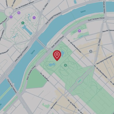 Plano de zona de la Torre Eiffel