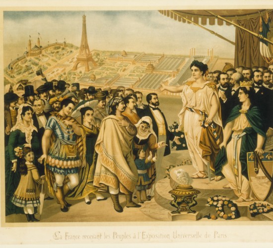 Visitantes durante la Exposición Universal de París