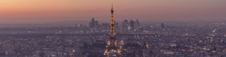 Vista de la Torre Eiffel desde la Torre Montparnasse