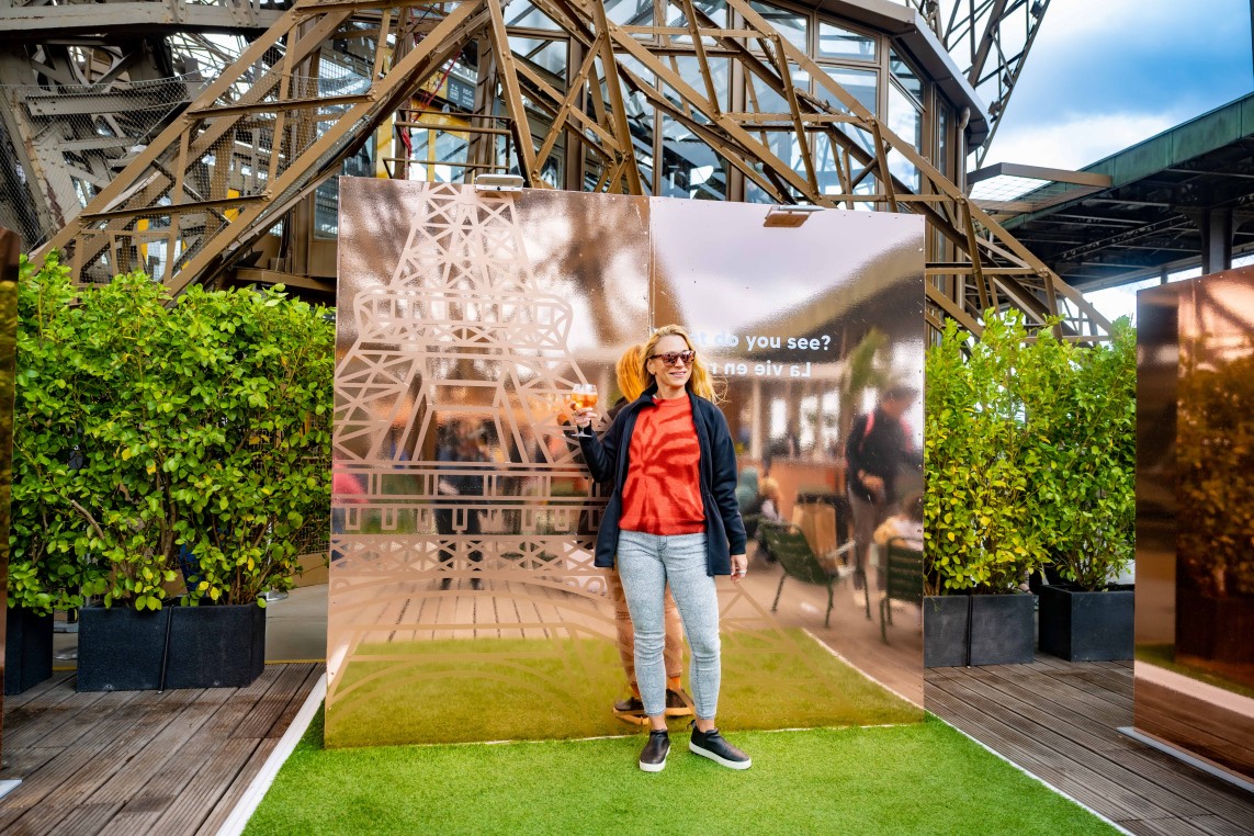 Sesión fotográfica en la terraza de la primera planta