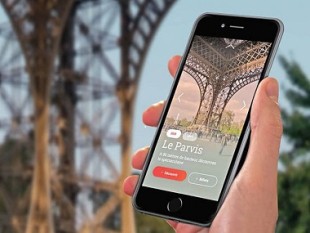 Guía de visita de la Torre Eiffel en el móvil 